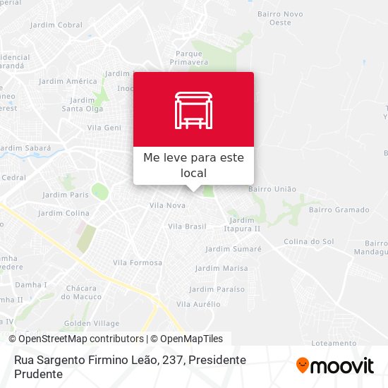 Rua Sargento Firmino Leão, 237 mapa