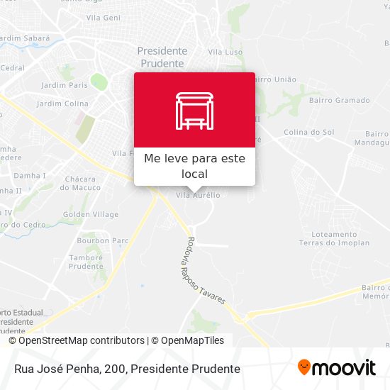 Rua José Penha, 200 mapa