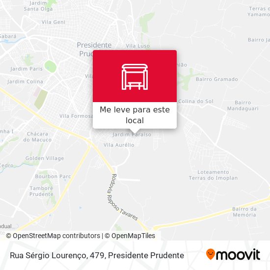 Rua Sérgio Lourenço, 479 mapa