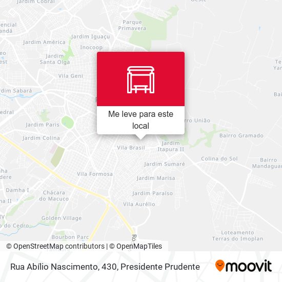 Rua Abílio Nascimento, 430 mapa