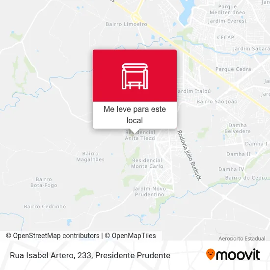 Rua Isabel Artero, 233 mapa