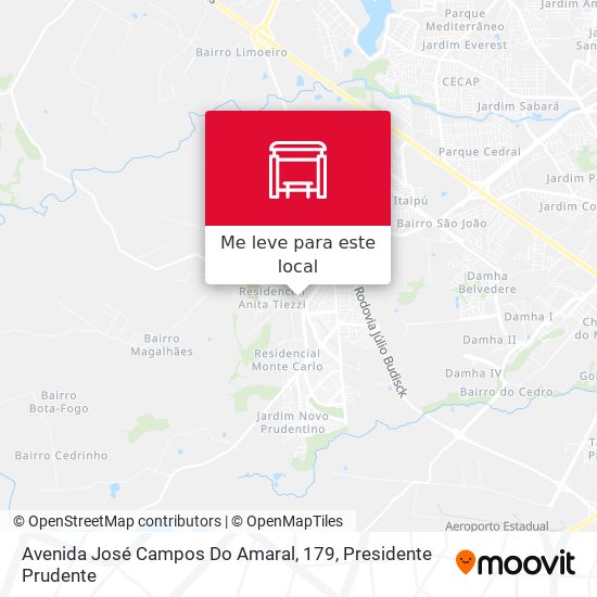 Avenida José Campos Do Amaral, 179 mapa