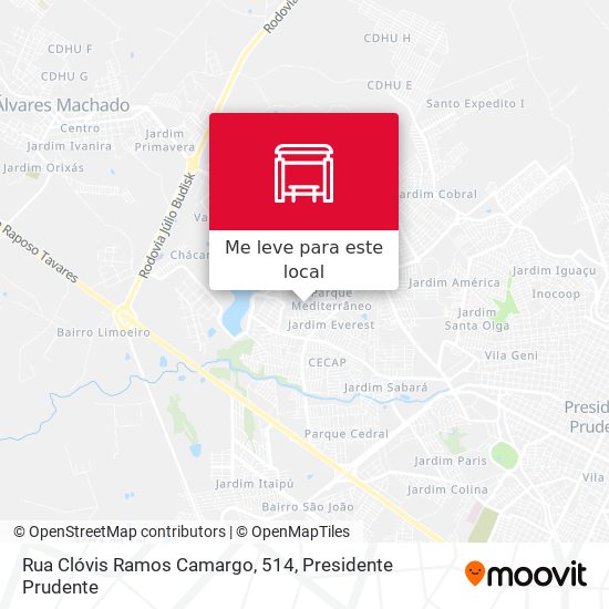 Rua Clóvis Ramos Camargo, 514 mapa