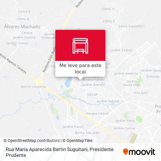 Rua Maria Aparecida Bertin Suguitani mapa