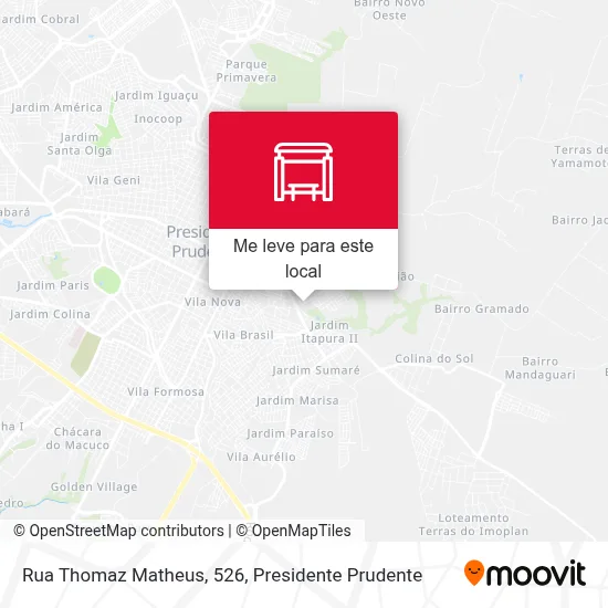 Rua Thomaz Matheus, 526 mapa