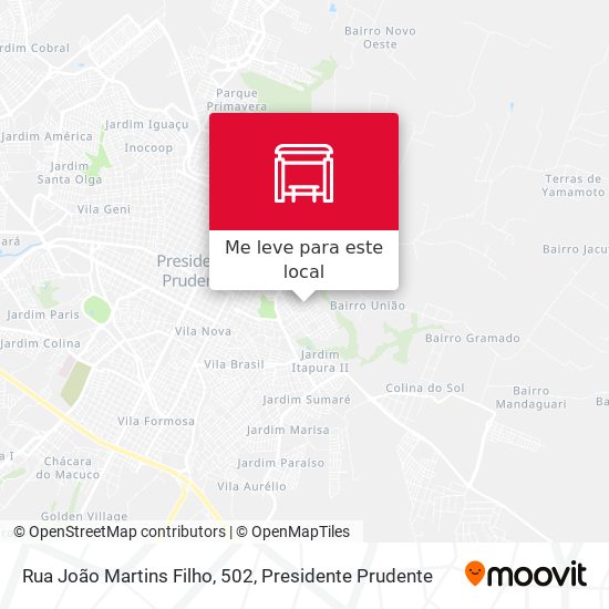 Rua João Martins Filho, 502 mapa