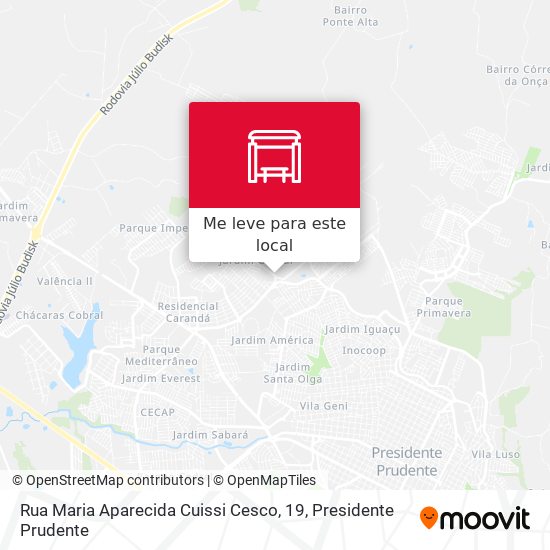 Rua Maria Aparecida Cuissi Cesco, 19 mapa