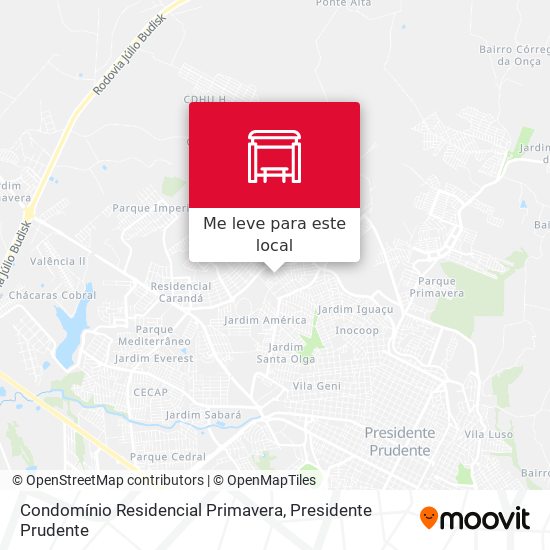 Condomínio Residencial Primavera mapa