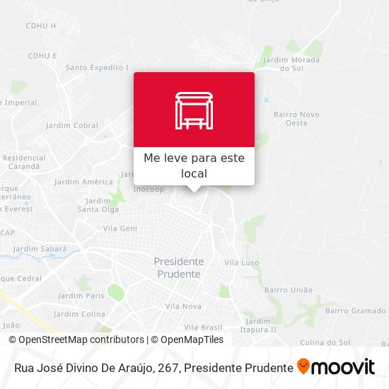 Rua José Divino De Araújo, 267 mapa