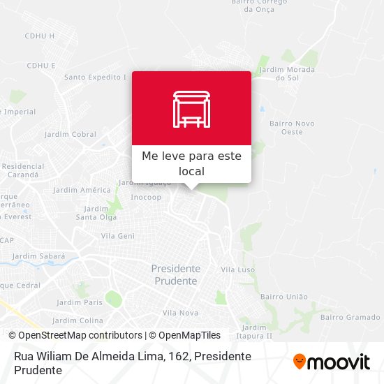 Rua Wiliam De Almeida Lima, 162 mapa