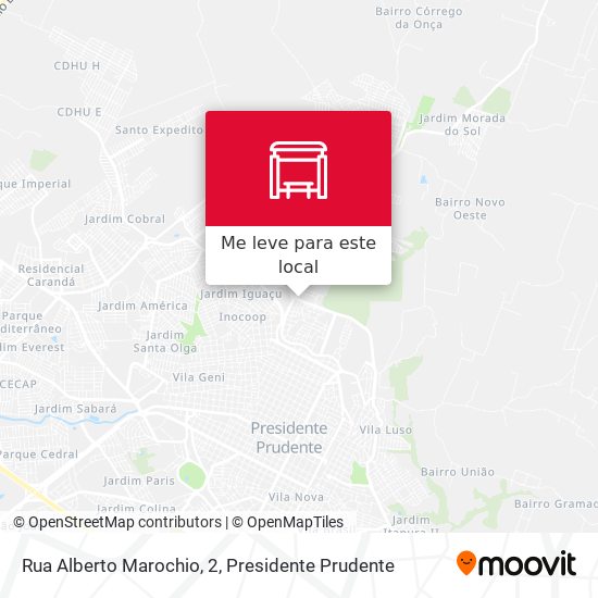 Rua Alberto Marochio, 2 mapa