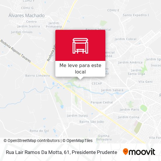 Rua Lair Ramos Da Motta, 61 mapa