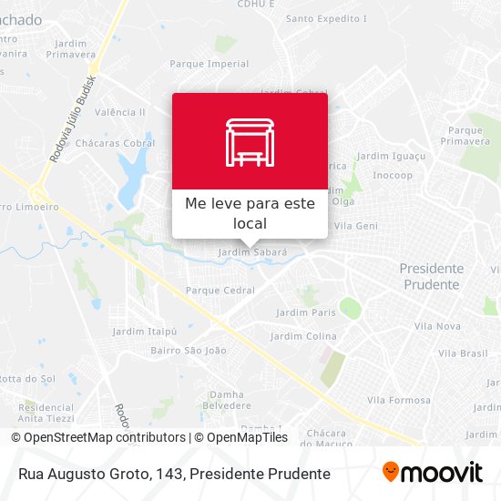 Rua Augusto Groto, 143 mapa