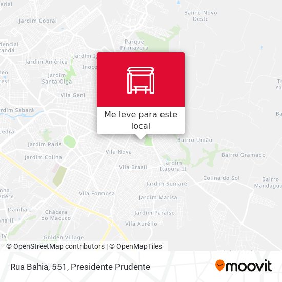 Rua Bahia, 551 mapa