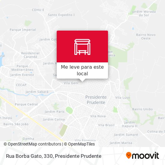 Rua Borba Gato, 330 mapa