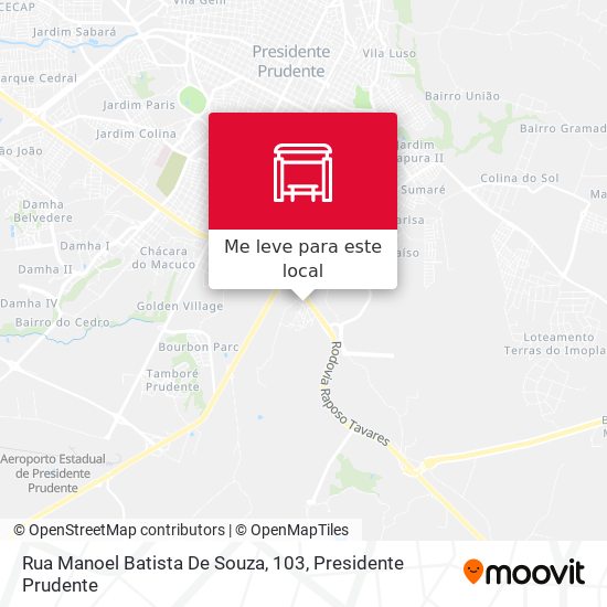 Rua Manoel Batista De Souza, 103 mapa