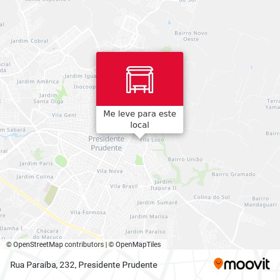 Rua Paraíba, 232 mapa