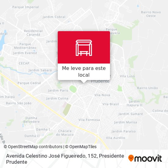 Avenida Celestino José Figueiredo, 152 mapa
