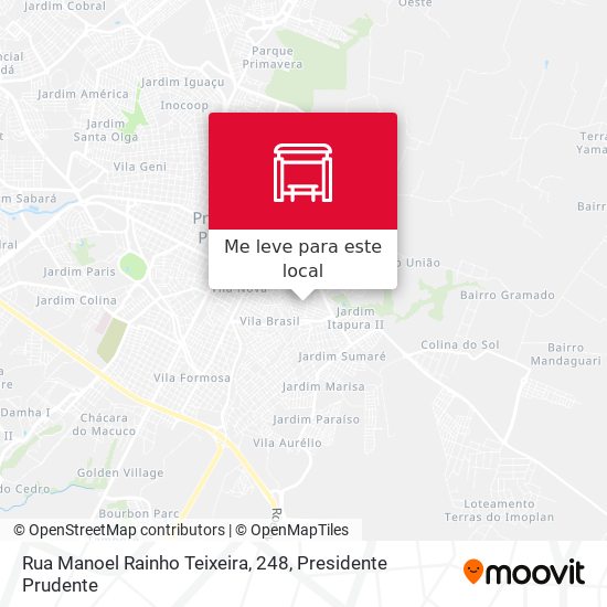 Rua Manoel Rainho Teixeira, 248 mapa