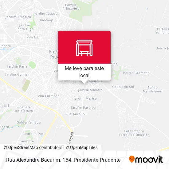 Rua Alexandre Bacarim, 154 mapa