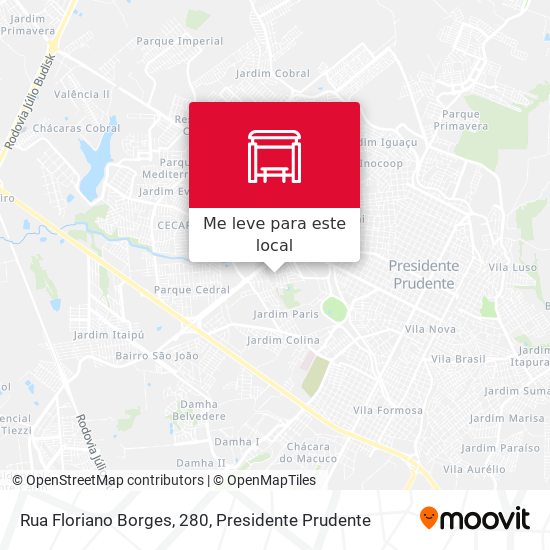 Rua Floriano Borges, 280 mapa