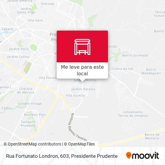 Rua Fortunato Londron, 603 mapa