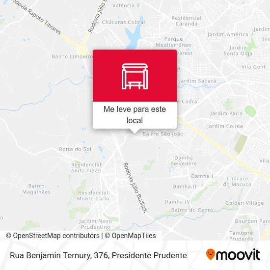 Rua Benjamin Ternury, 376 mapa