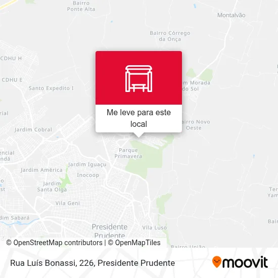 Rua Luís Bonassi, 226 mapa