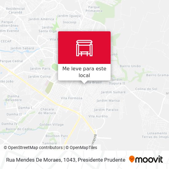 Rua Mendes De Moraes, 1043 mapa