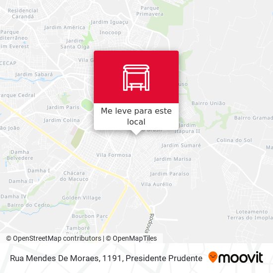 Rua Mendes De Moraes, 1191 mapa