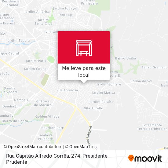 Rua Capitão Alfredo Corrêa, 274 mapa