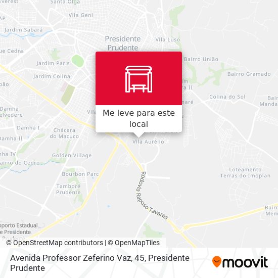 Avenida Professor Zeferino Vaz, 45 mapa