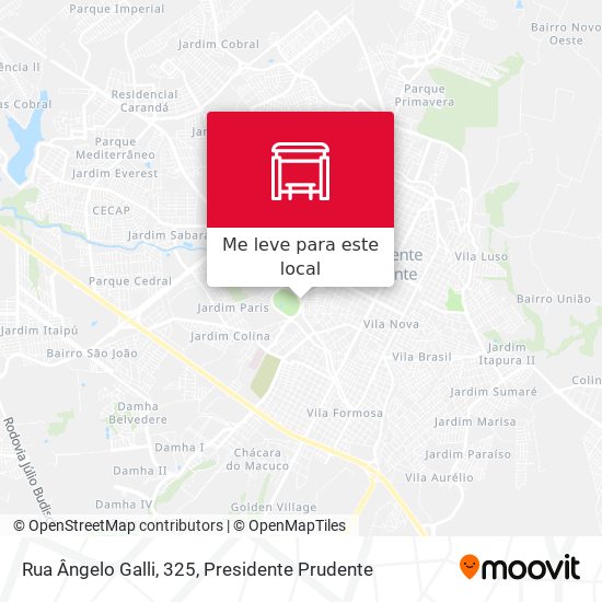 Rua Ângelo Galli, 325 mapa