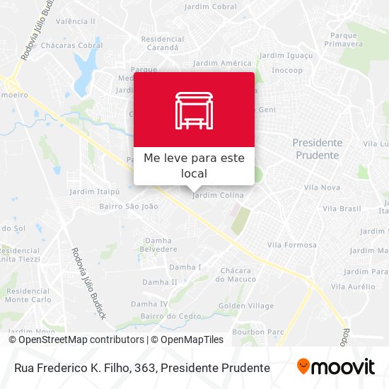 Rua Frederico K. Filho, 363 mapa