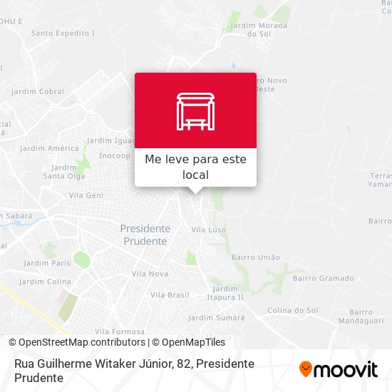Rua Guilherme Witaker Júnior, 82 mapa