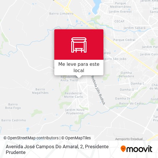 Avenida José Campos Do Amaral, 2 mapa