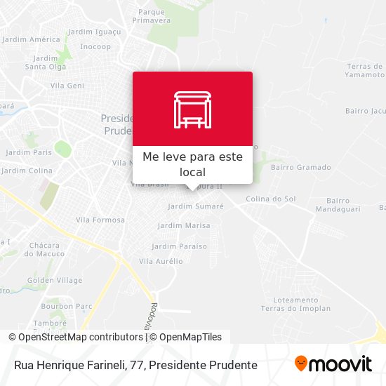Rua Henrique Farineli, 77 mapa