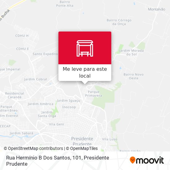 Rua Hermínio B Dos Santos, 101 mapa