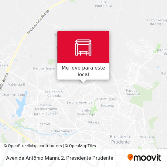 Avenida Antônio Marini, 2 mapa