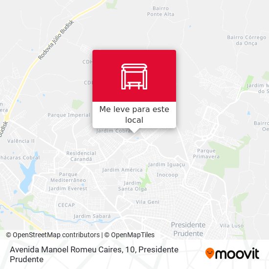 Avenida Manoel Romeu Caires, 10 mapa