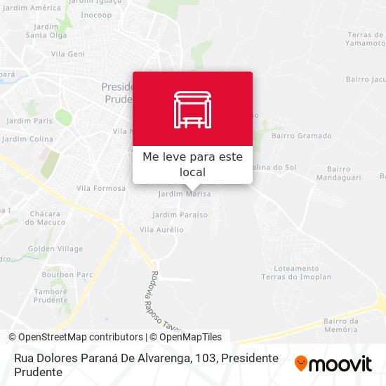 Rua Dolores Paraná De Alvarenga, 103 mapa