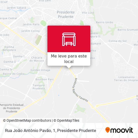 Rua João Antônio Pavão, 1 mapa