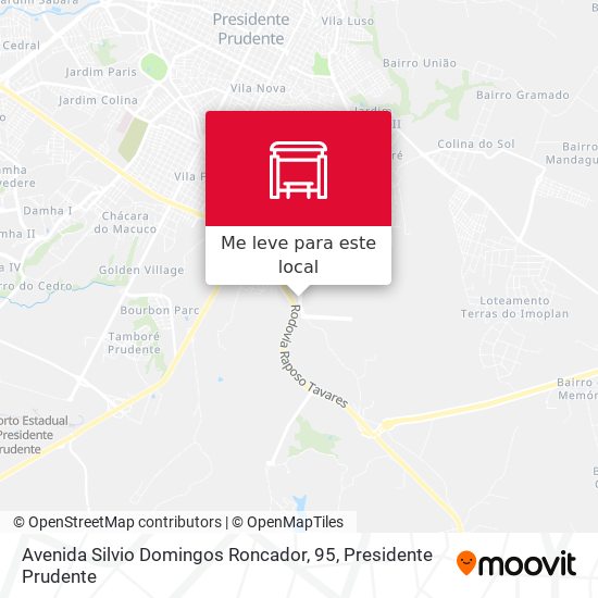 Avenida Silvio Domingos Roncador, 95 mapa