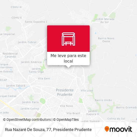 Rua Nazaré De Souza, 77 mapa