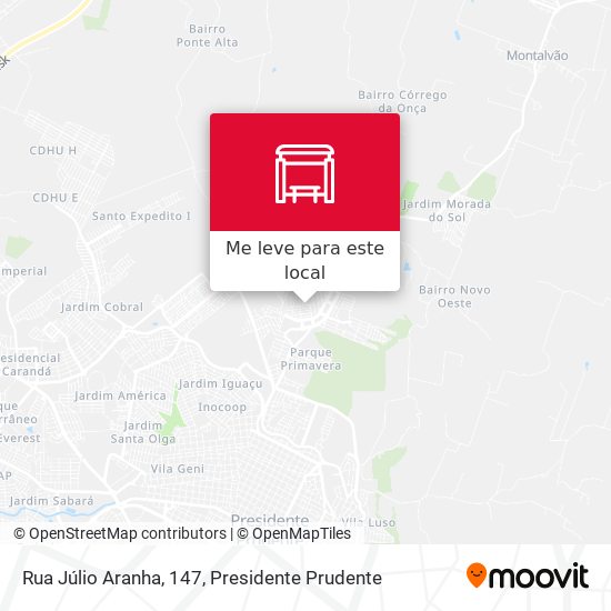 Rua Júlio Aranha, 147 mapa