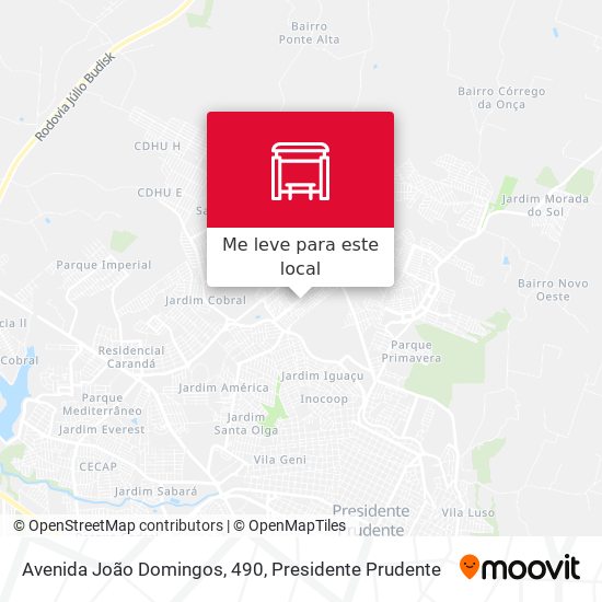 Avenida João Domingos, 490 mapa