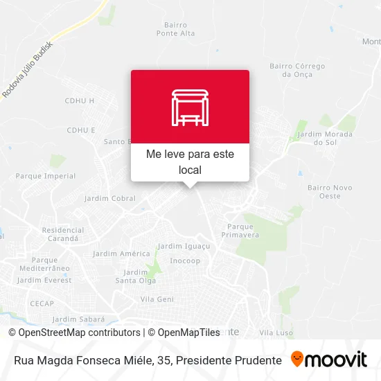Rua Magda Fonseca Miéle, 35 mapa