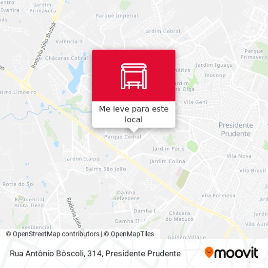 Rua Antônio Bôscoli, 314 mapa
