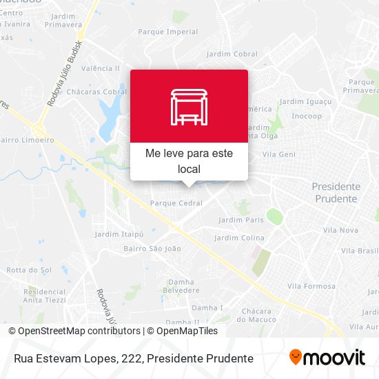 Rua Estevam Lopes, 222 mapa