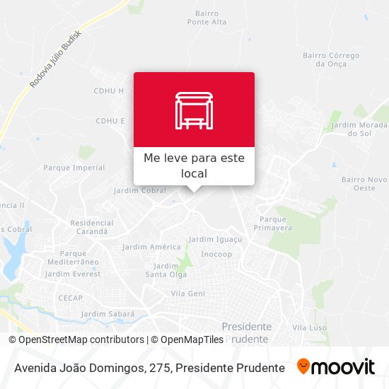 Avenida João Domingos, 275 mapa